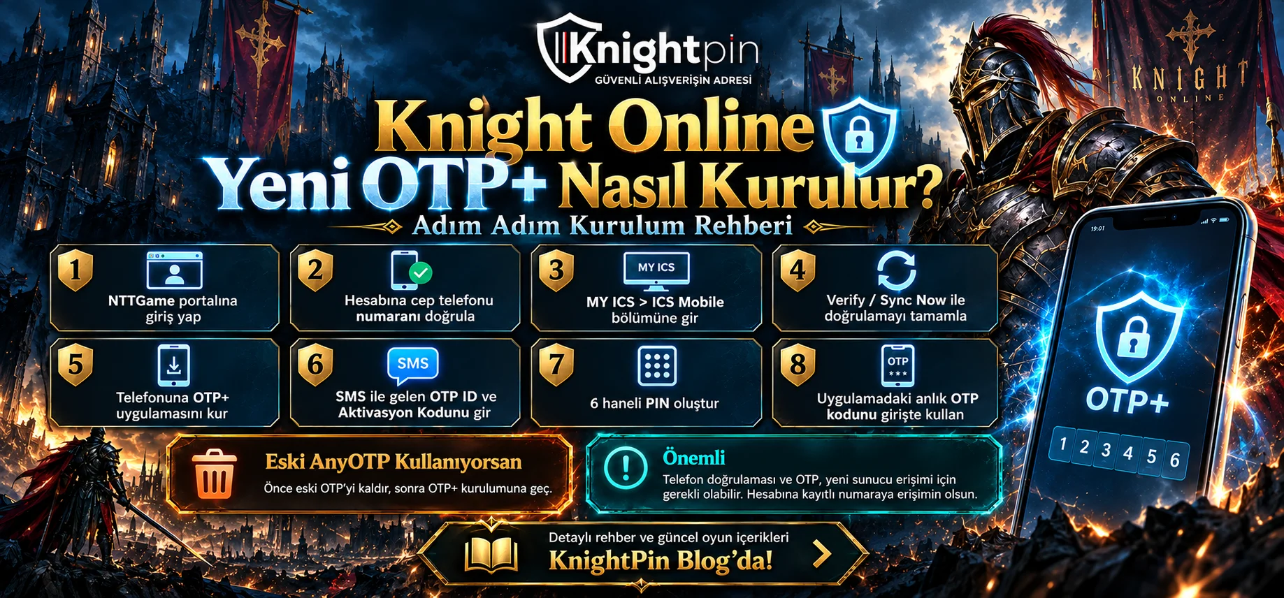 Knight Online OTP+ (AnyOTP+) Nasıl Kurulur? Eski OTP’den Geçiş Rehberi
