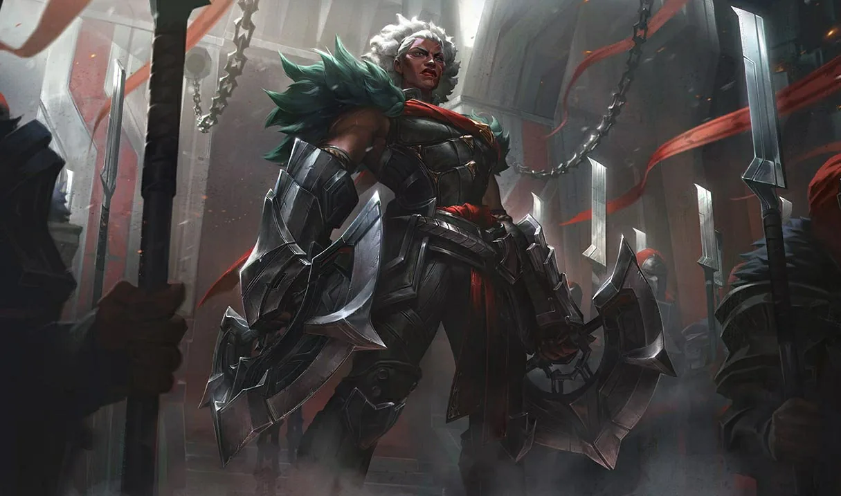 Ambessa’nın League of Legends’taki varsayılan kostüm görseli