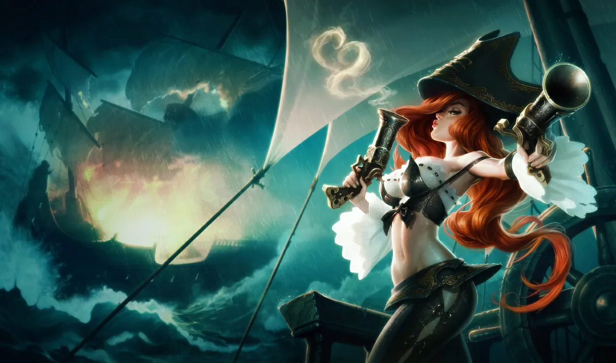 Miss Fortune’un League of Legends’taki varsayılan kostüm görseli