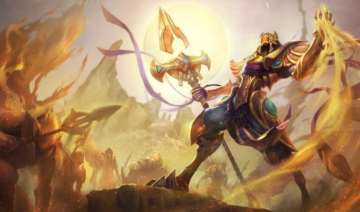 Azir’in League of Legends’taki varsayılan kostüm görseli