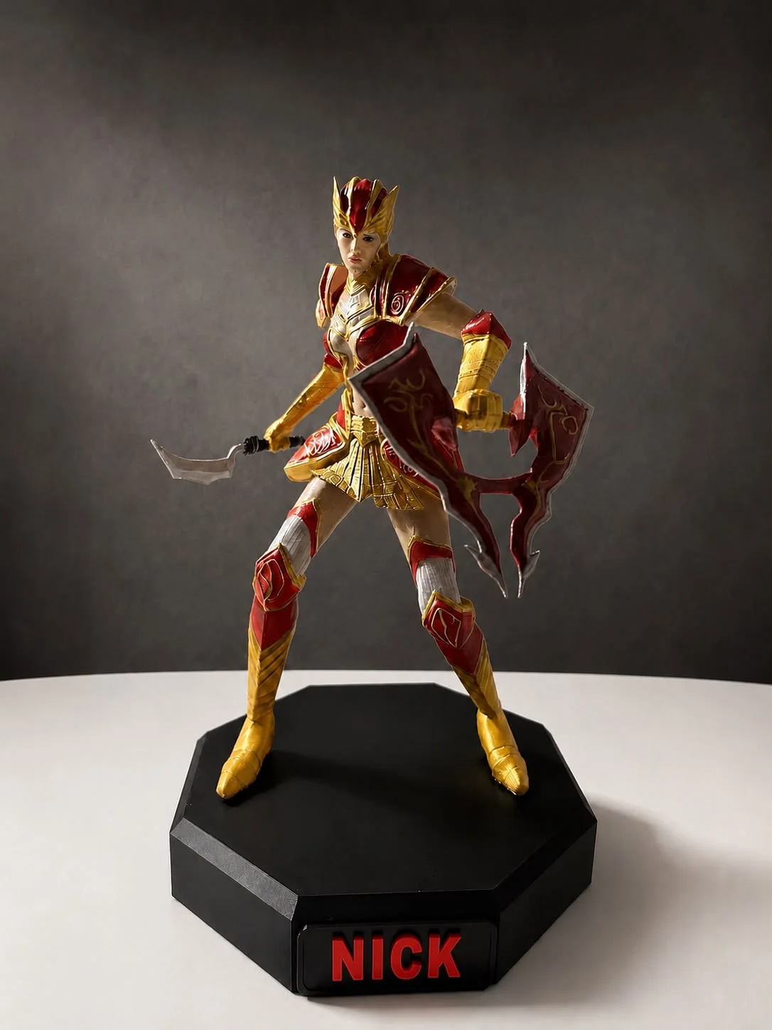 Knight Online Human Kız Asas Figürü – Mythril Set, CHD + Shard (15 cm)