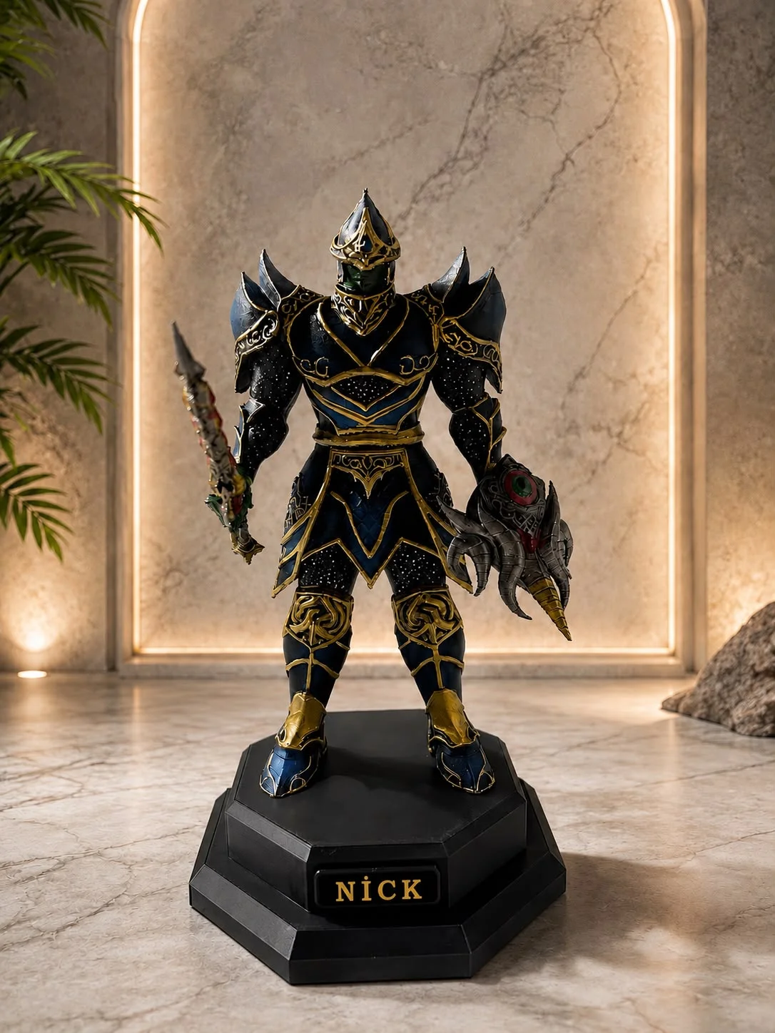Knight Online Karus Asas Figürü – Mythril Set, Khanjar + Moonlight (15 cm)