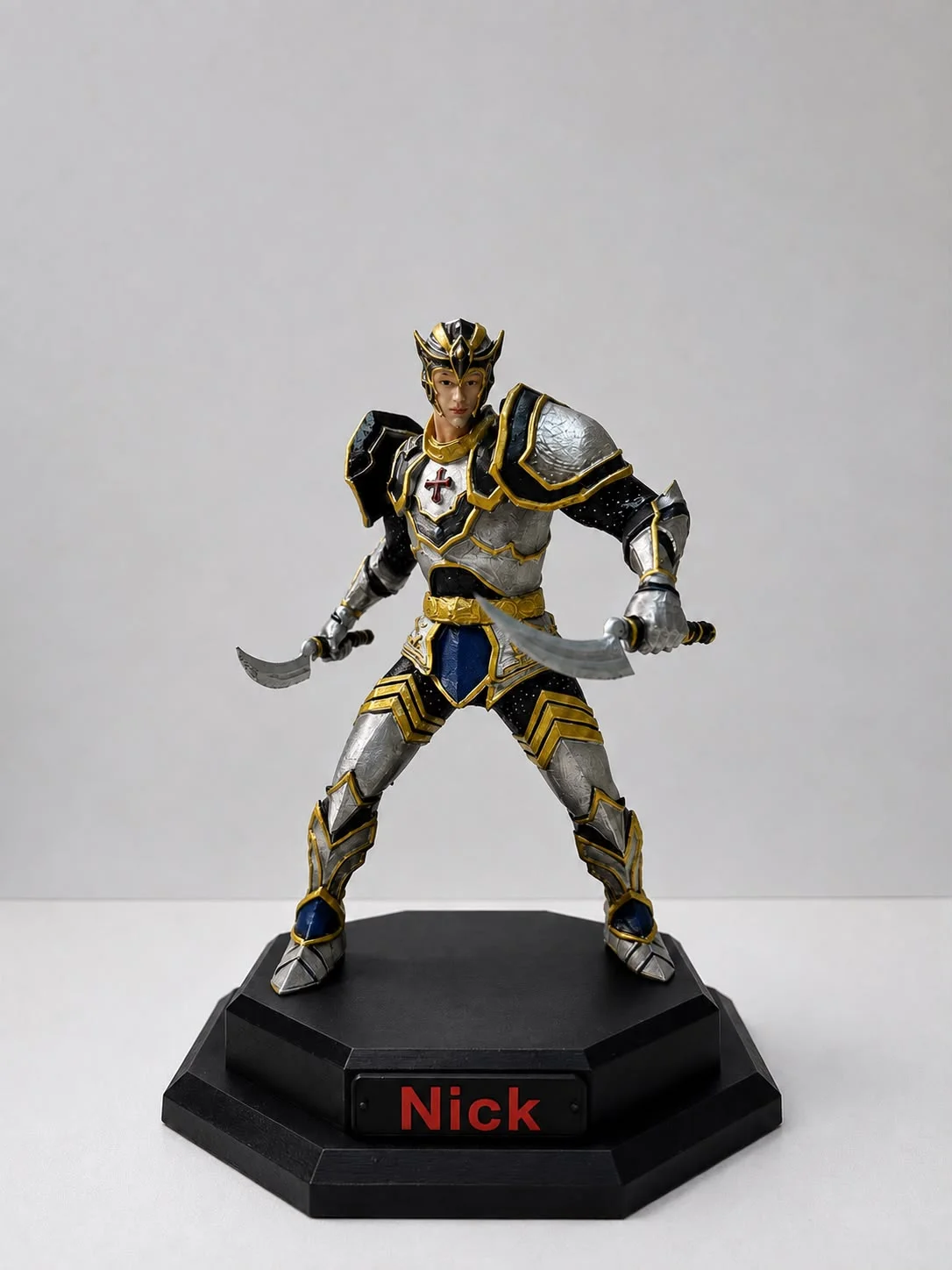 Knight Online Human Asas Figürü – Mythril Set, Dual Shard (15 cm)