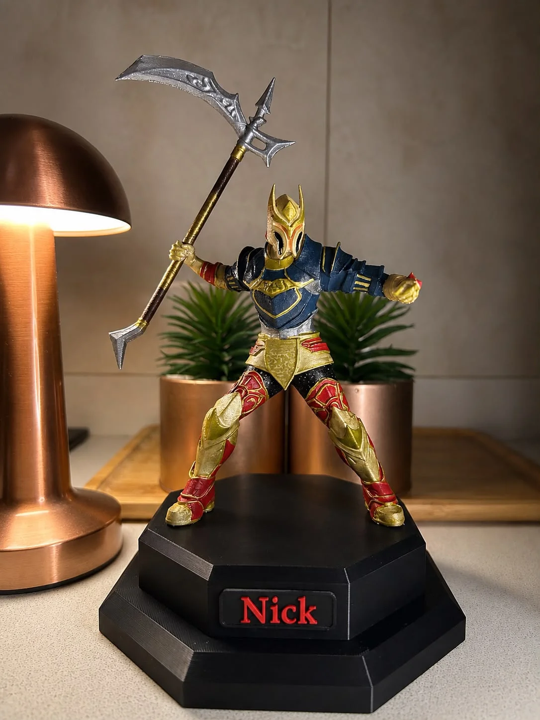 Knight Online Human Warrior Figürü – Buglu Set, Raptor (15 cm)