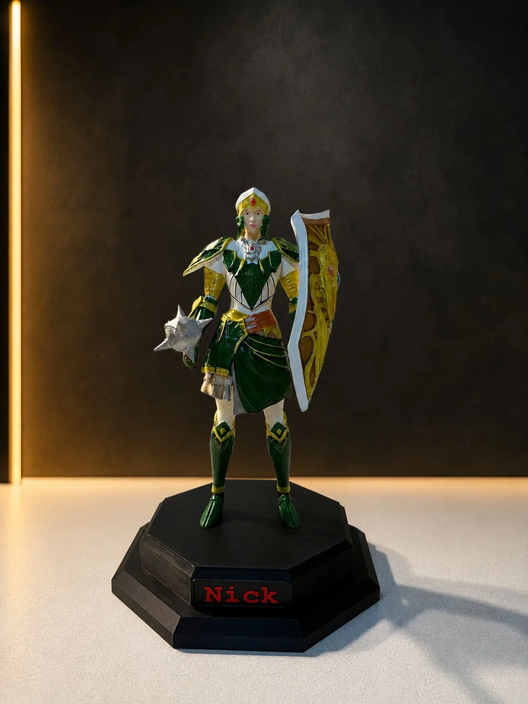 Knight Online Human Priest Figürü – Chitin Set, Gab + Lobo (15 cm)